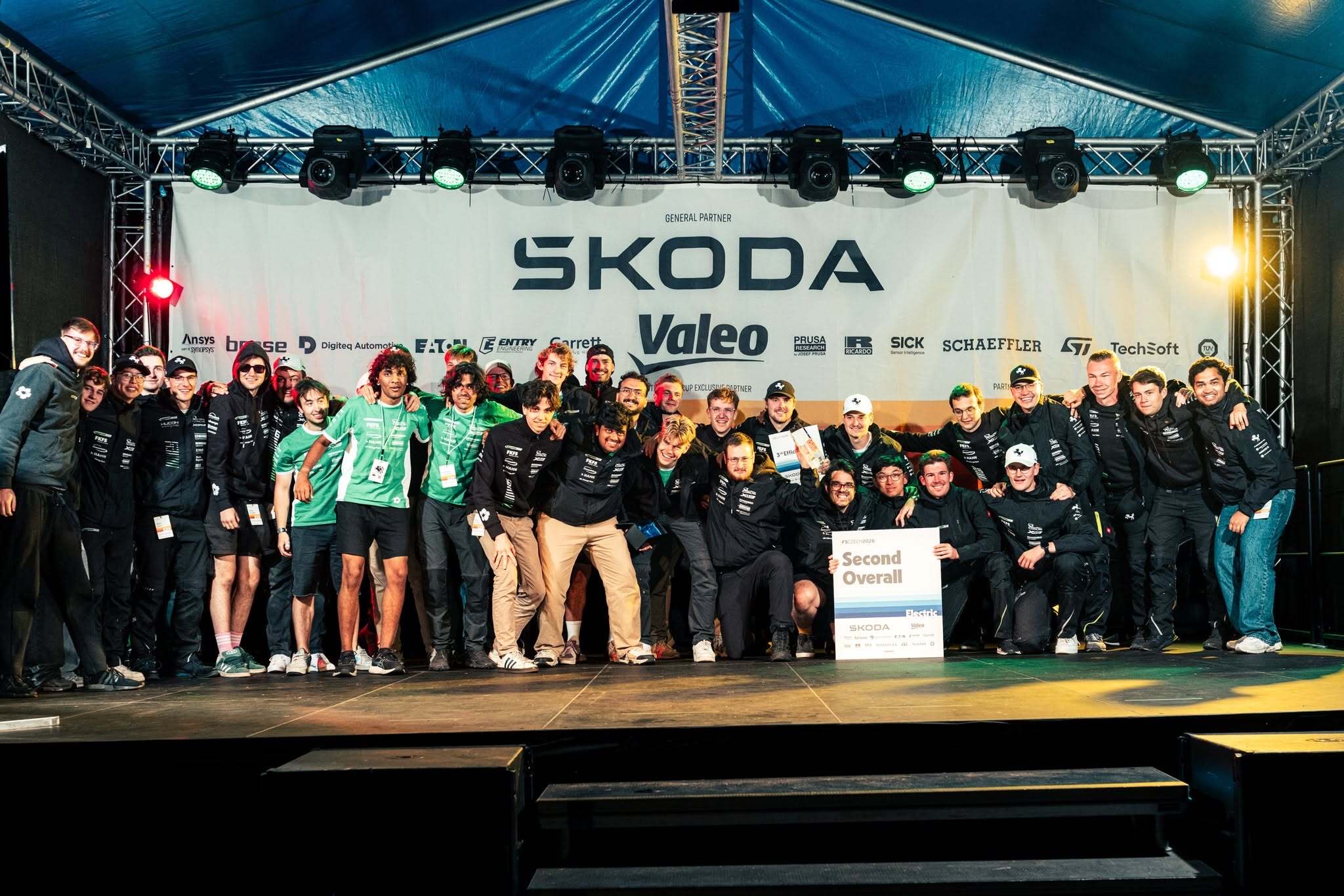 Rennteam Uni Stuttgart feiert P2 Overall in Tschechien!